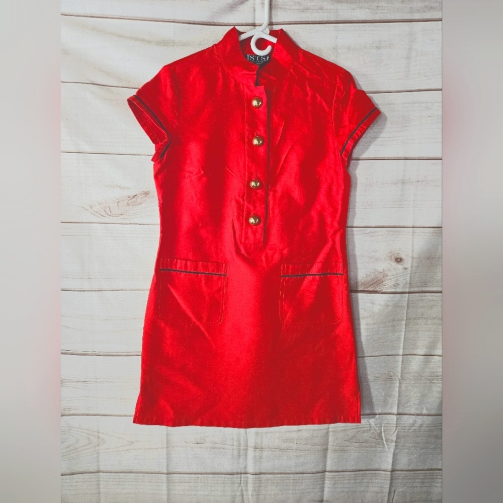 Sail To Sable Red Silk Blend Dress